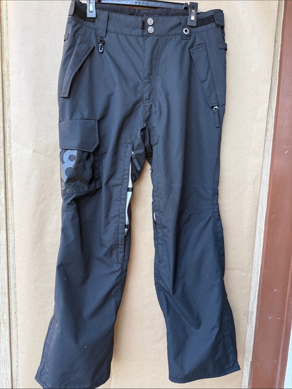 686 Technical Apparel Men's Cargo Snowboard Ski Pants - Black - Size Medium